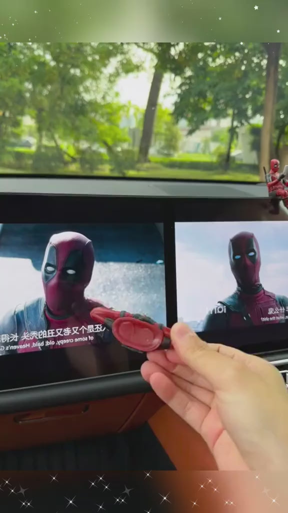 Premium Deadpool Mini Action Figure Set (3 PCS) – Toys for Car Dashboard, Desk Decor & Gifting